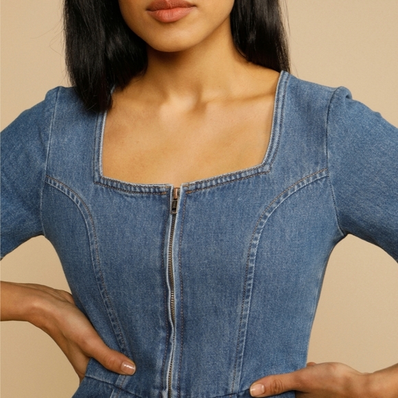 Rouje Denim Jumpsuit - Picture 5 of 10